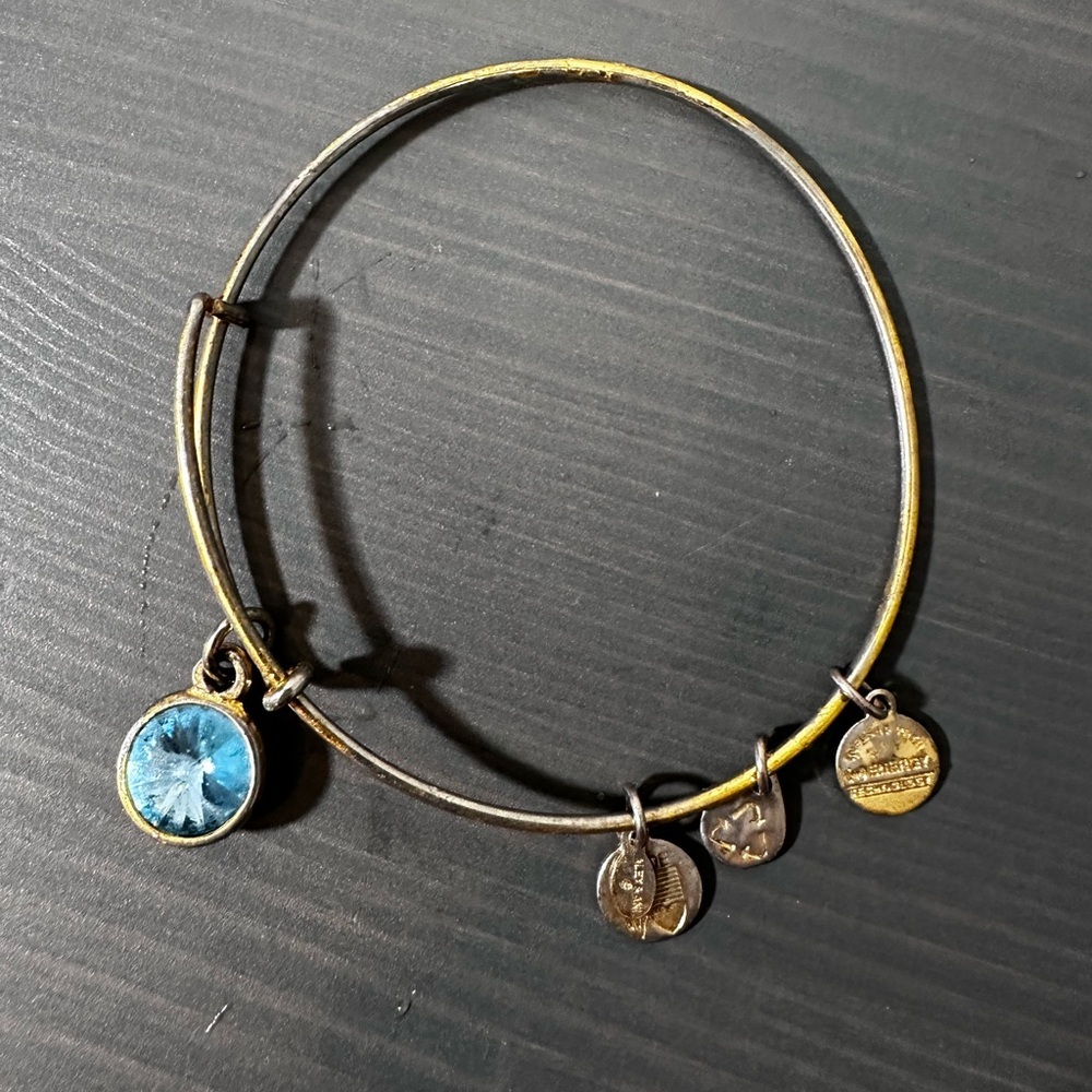 🔥Alex and Ani March birthstone bracelet